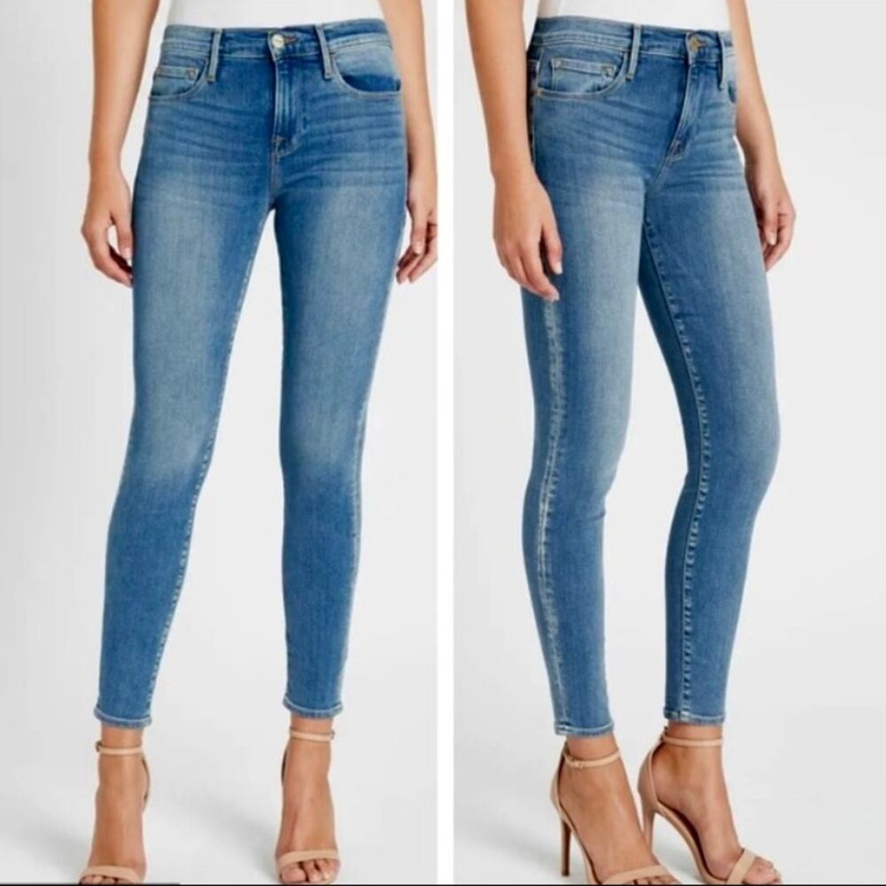 FRAME Le Skinny de Jeanne Rosemead Sand Jeans 28